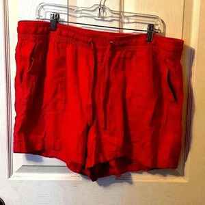 EUC Nautica Womens Shorts Size XXL Pink Stretch Cotton Blend Casual Comfy Summer